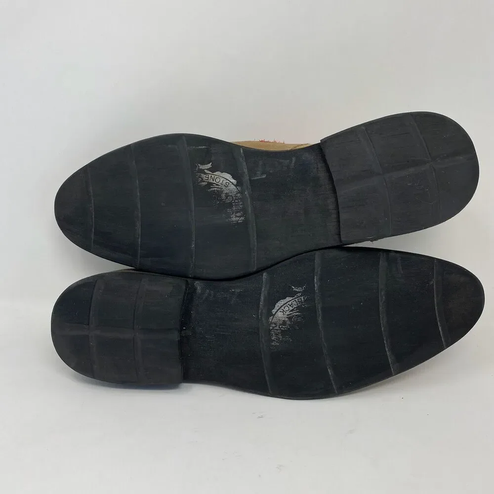 Blackstone Men's SCM001 Slip-On Suede Shoes in Rock Euro Size 43/US Size 10‎